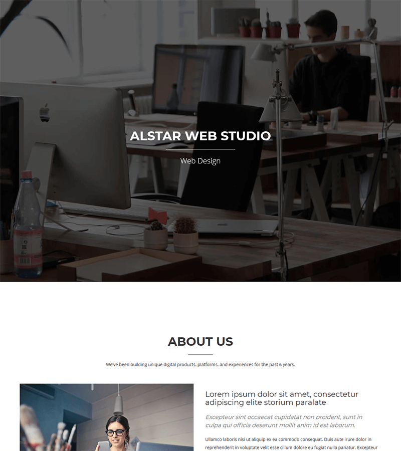 Alstar Bootstrap Theme