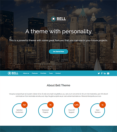 Bell – Free Multipurpose Bootstrap 4 Template