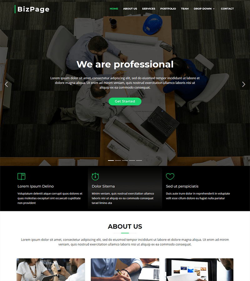 BizPage Bootstrap Business Template