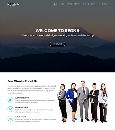 Regna Bootstrap Theme